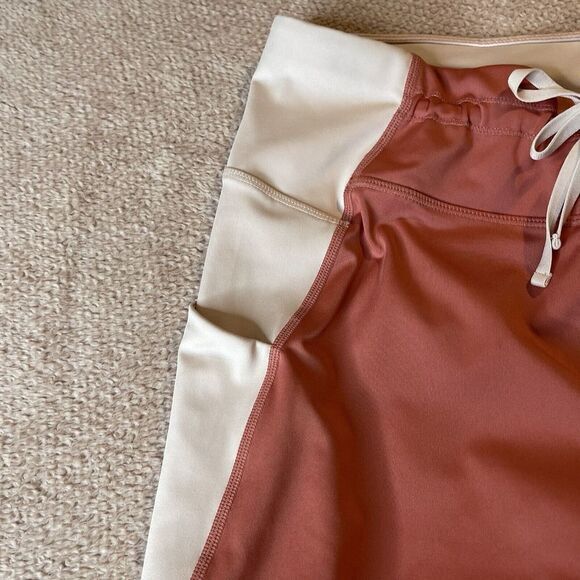 FABLETICS ULTRA COOL 7/8 LEGGINGS REFLECTIVE MID RISE Peach SIZE M - Picture 3 of 5